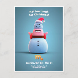 Postal Postcard de navidades para Scorpio