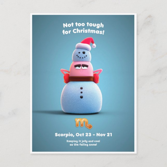 Postal Postcard de navidades para Scorpio (Anverso)