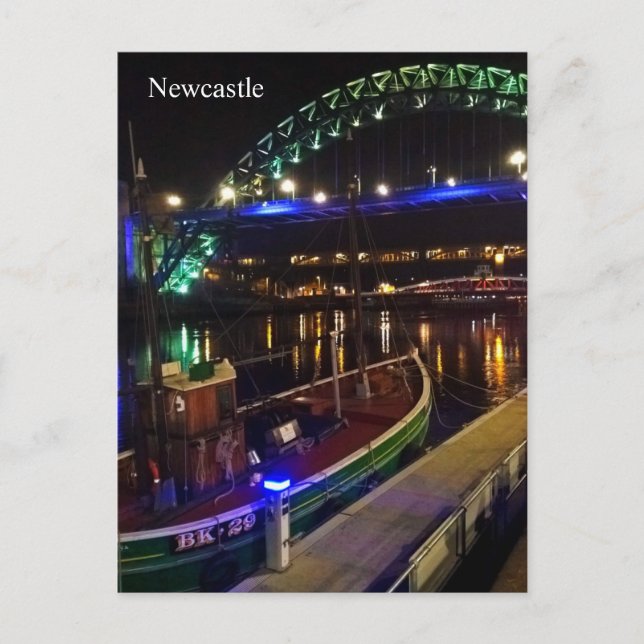 Postal Postcard de Newcastle (Anverso)