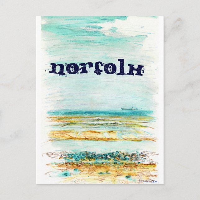 Postal Postcard de Norfolk (Anverso)