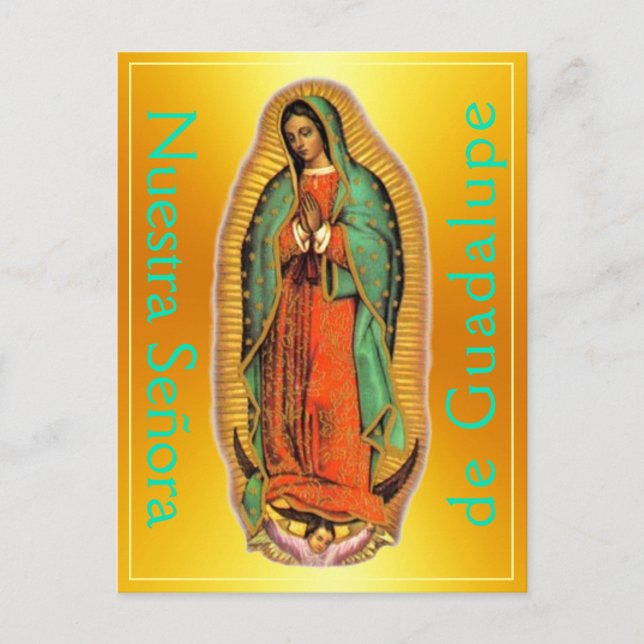 Postal Postcard de Nuestra Señora de Guadalupe (Anverso)