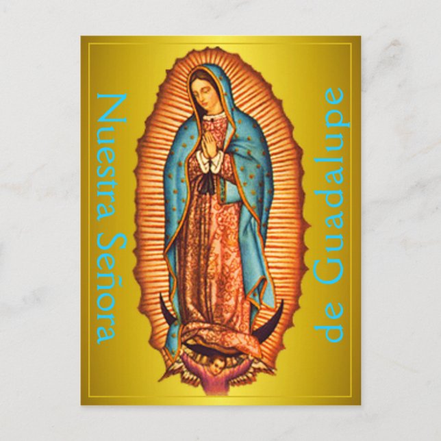 Postal Postcard de Nuestra Señora de Guadalupe (Anverso)
