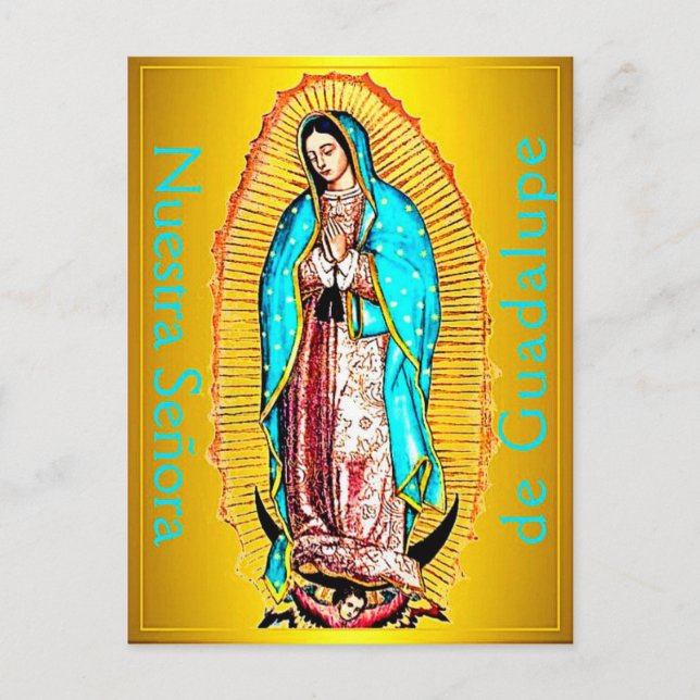 Postal Postcard de Nuestra Señora de Guadalupe (Anverso)