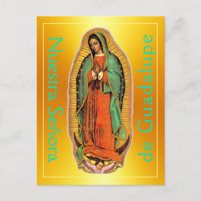 Postal Postcard de Nuestra Señora de Guadalupe (Anverso)