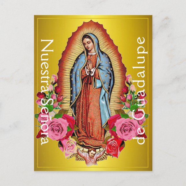 Postal Postcard de Nuestra Señora de Guadalupe (Anverso)
