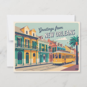 Postal Postcard de Nueva Orleans   Saludos desde