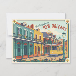Postal Postcard de Nueva Orleans   Saludos desde