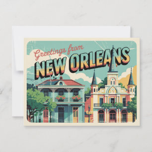 Postal Postcard de Nueva Orleans   Saludos desde