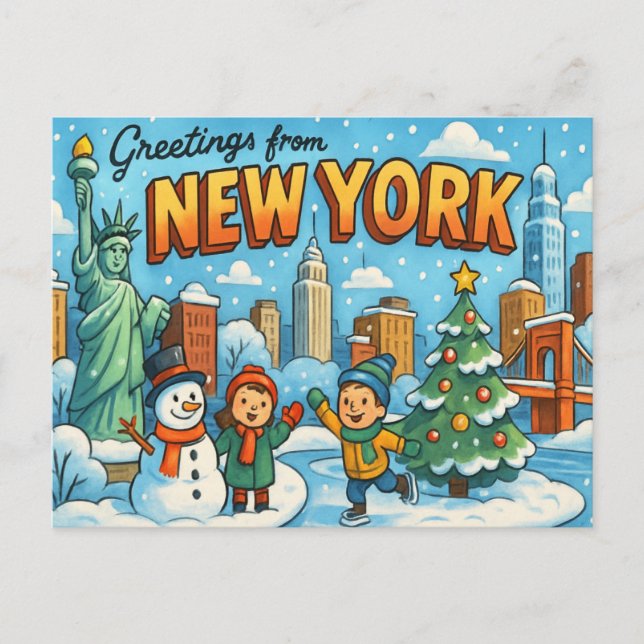 Postal Postcard de NUEVA YORK (Anverso)