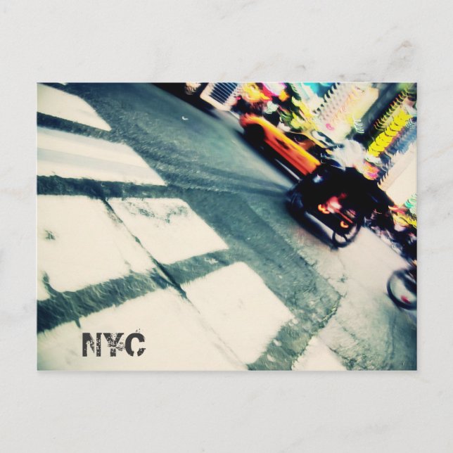 Postal Postcard de NYC Rush (Anverso)