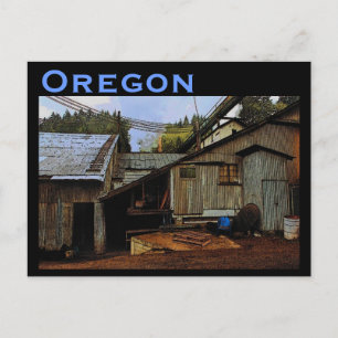 Postal Postcard de Oregon Sawmill