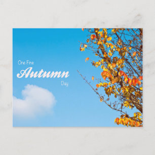 Postal Postcard de otoño