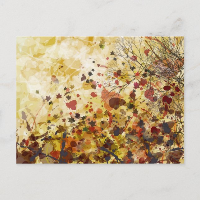 Postal Postcard de otoño (Anverso)