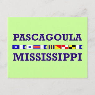 Postal Postcard de Pascagoula