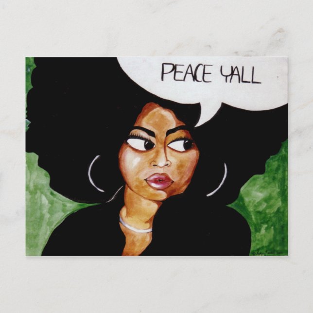 Postal Postcard de Peace Yall (Anverso)