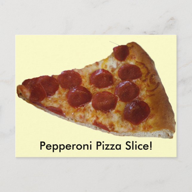 Postal Postcard de Pepperoni Pizza Slice (Anverso)