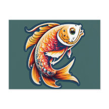 Postcard de pescado curado