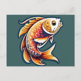 Postal Postcard de pescado curado