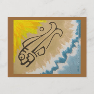 Postal Postcard de pescado de Veracruz