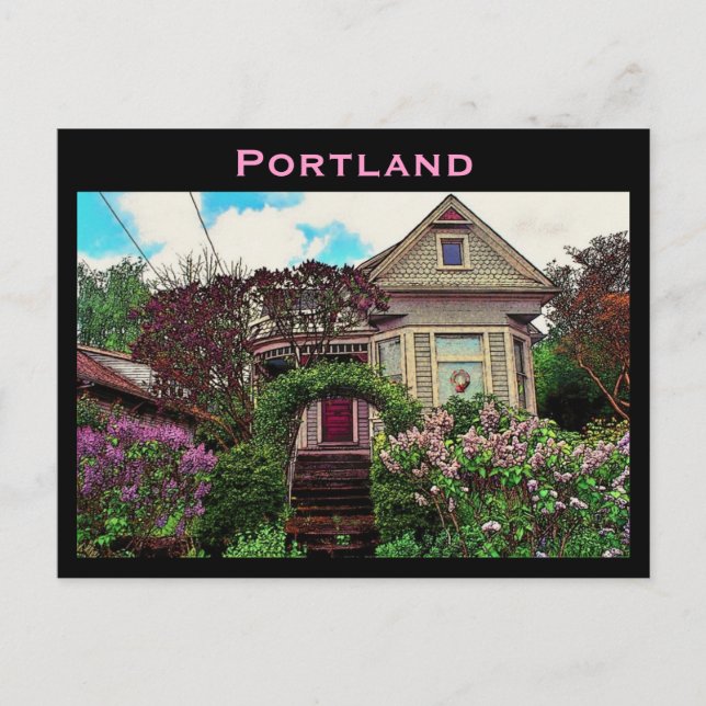 Postal Postcard de Portland (Anverso)