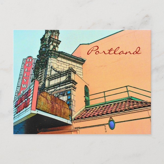 Postal Postcard de Portland (Anverso)