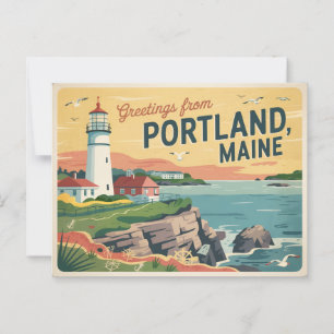 Postal Postcard de Portland Maine