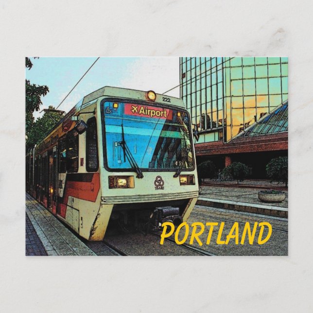 Postal Postcard de Portland (MAX) (Anverso)