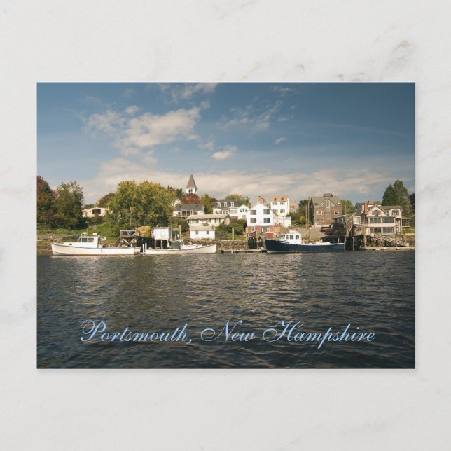 Postal Postcard de Portsmouth, New Hampshire (Anverso)