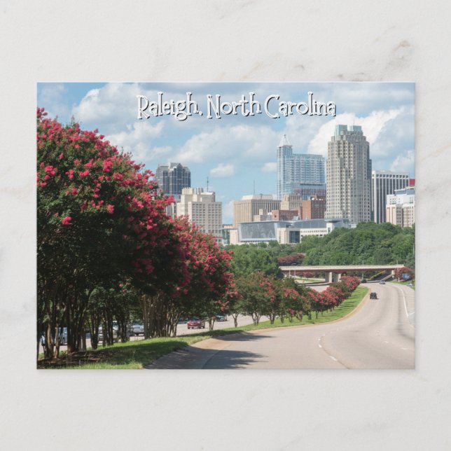 Postal Postcard de Raleigh, Carolina del Norte (Anverso)