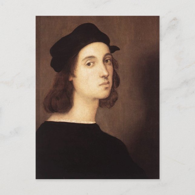 Postal Postcard de Raphael Self-Portrait (Anverso)