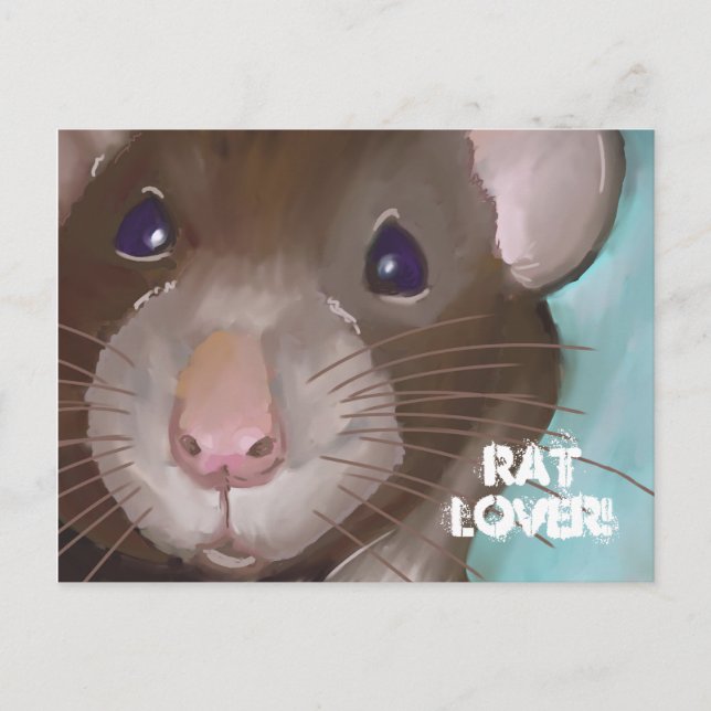 Postal Postcard de Rat Lover (Anverso)