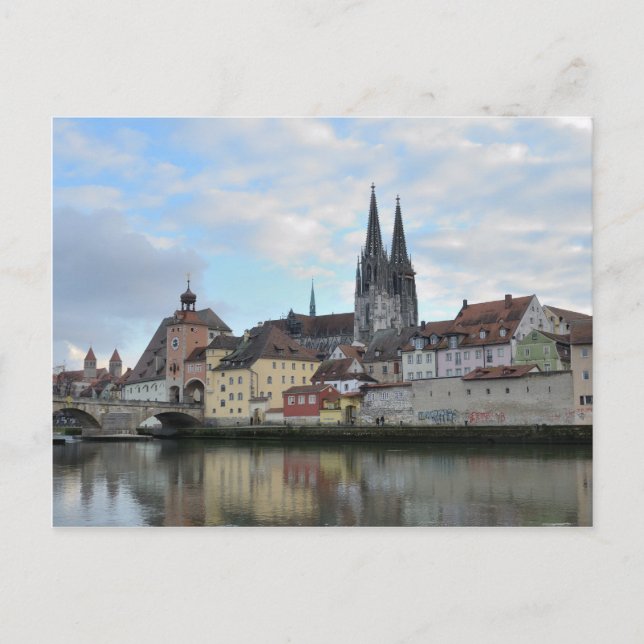 Postal Postcard de Regensburg, Alemania (Anverso)