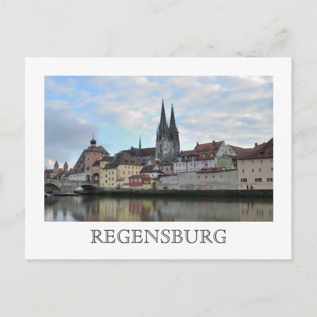 Postal Postcard de Regensburg (Alemania) (Anverso)