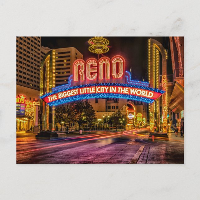 Postal Postcard de Reno Arch (Anverso)
