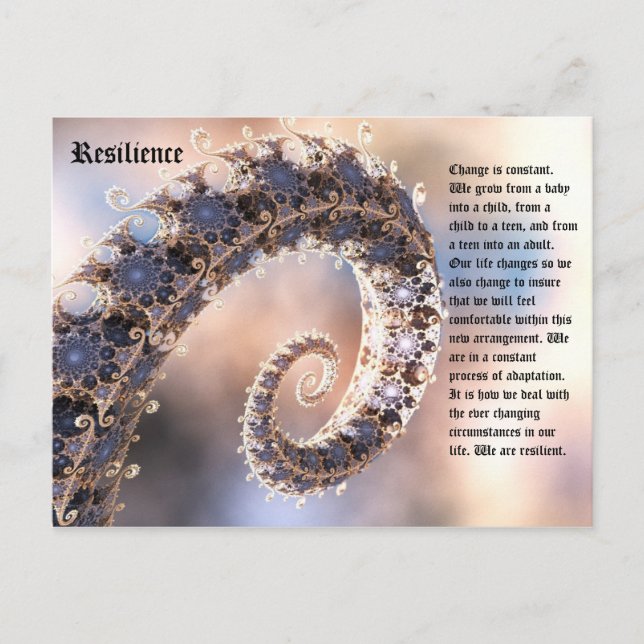 Postal Postcard de resiliencia (Anverso)