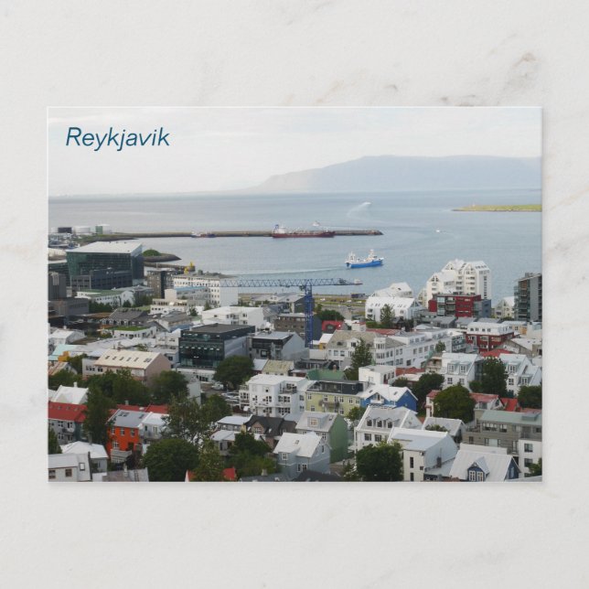 Postal Postcard de Reykjavik Islandia (Anverso)