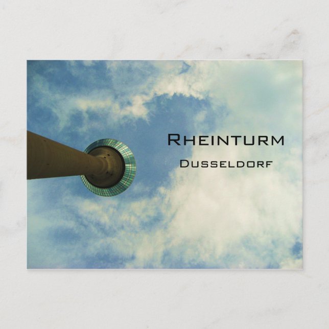 Postal Postcard de Rheinturm Dusseldorf (Anverso)