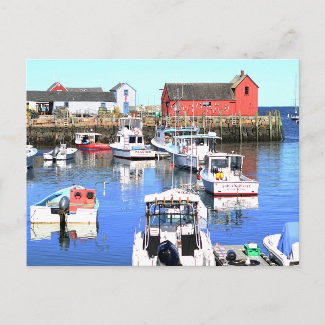 Postal Postcard de Rockport Massachuetts (Anverso)
