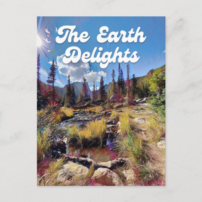 Postal Postcard de Rocky Mountain Colorado (Anverso)