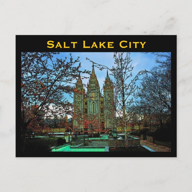 Postal Postcard de Salt Lake City (Anverso)