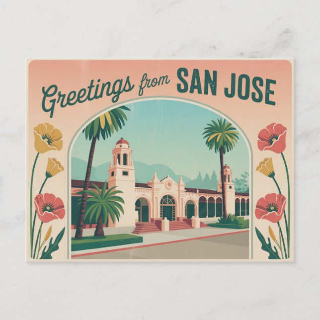 Postal Postcard de San José | Saludos desde (Anverso)