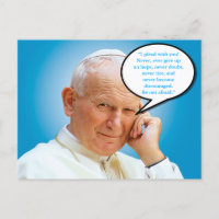 Postcard de San Juan Pablo II Karol Wojtyla