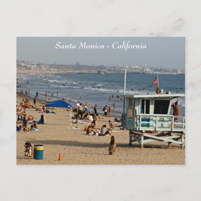 Postal Postcard de Santa Mónica (Anverso)