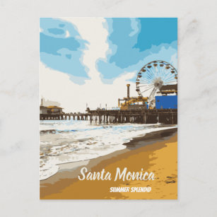 Postal Postcard de Santa Mónica