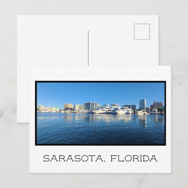 Postal Postcard de Sarasota Marina Jacks (Anverso / Reverso)
