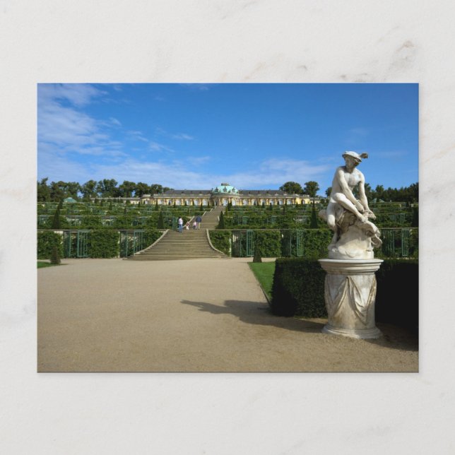 Postal Postcard de Schloss Sanssouci (Anverso)
