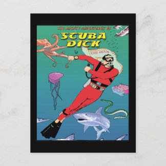Postal Postcard de Scuba Dick