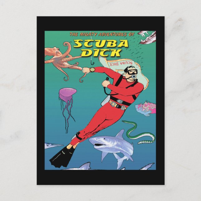 Postal Postcard de Scuba Dick (Anverso)