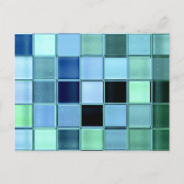 Postal Postcard de Sea Glass Mosaic ~ diseño único person