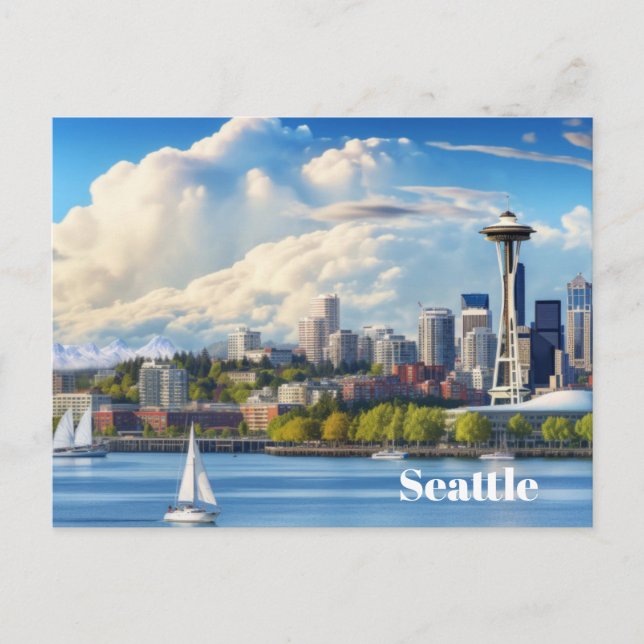 Postal Postcard de Seattle (Anverso)